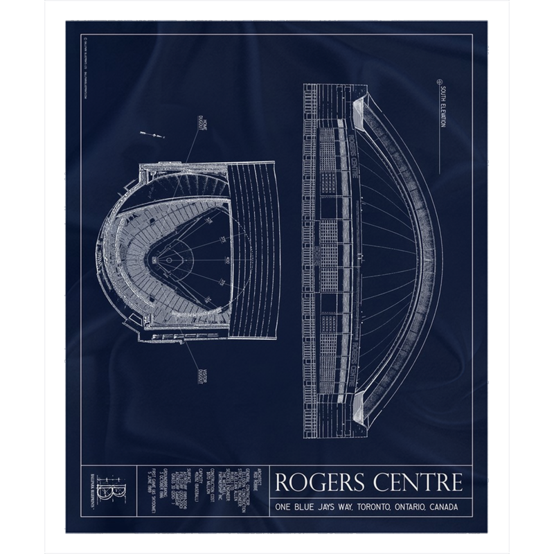 Rogers Centre Fleece Sherpa Blanket