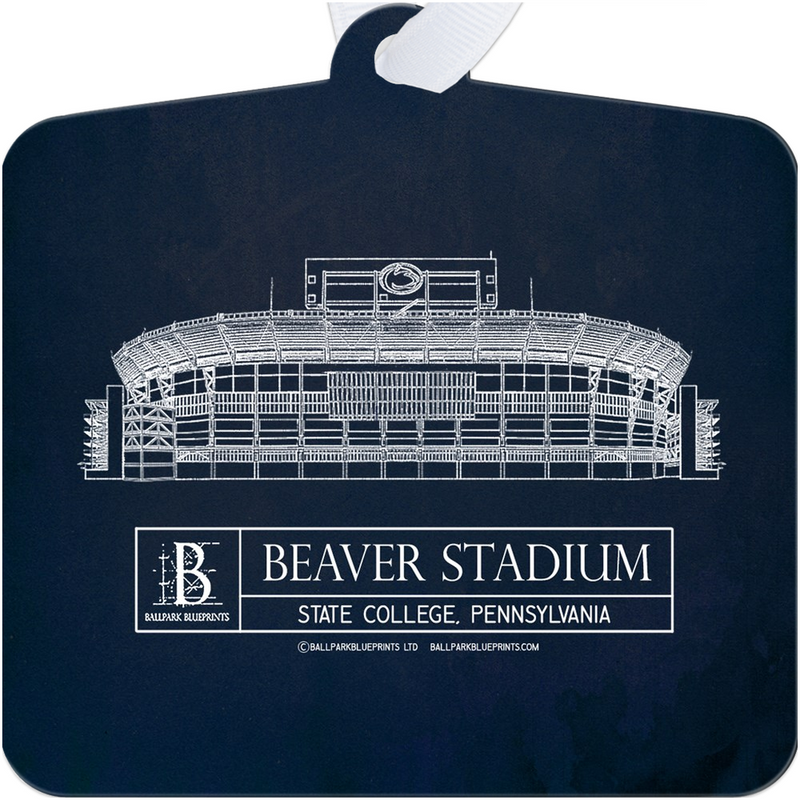 Beaver Stadium Metal Ornament