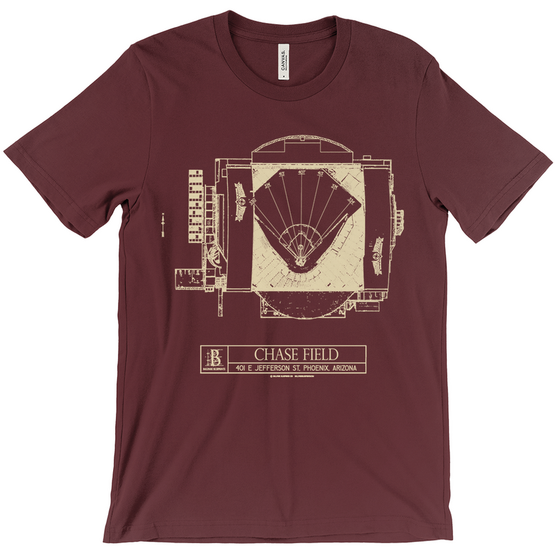 Arizona Diamondbacks Chase Field (Red) Team Colors T-shirt