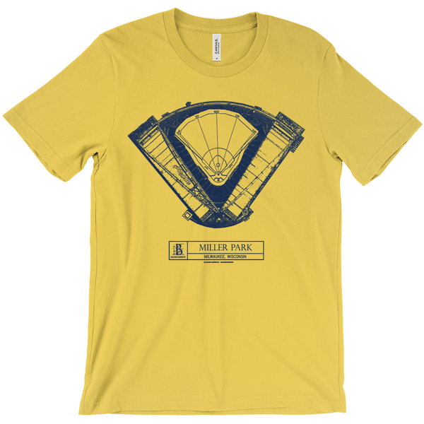 Milwaukee Brewers - Miller Park (Gold) Team Colors T-shirt
