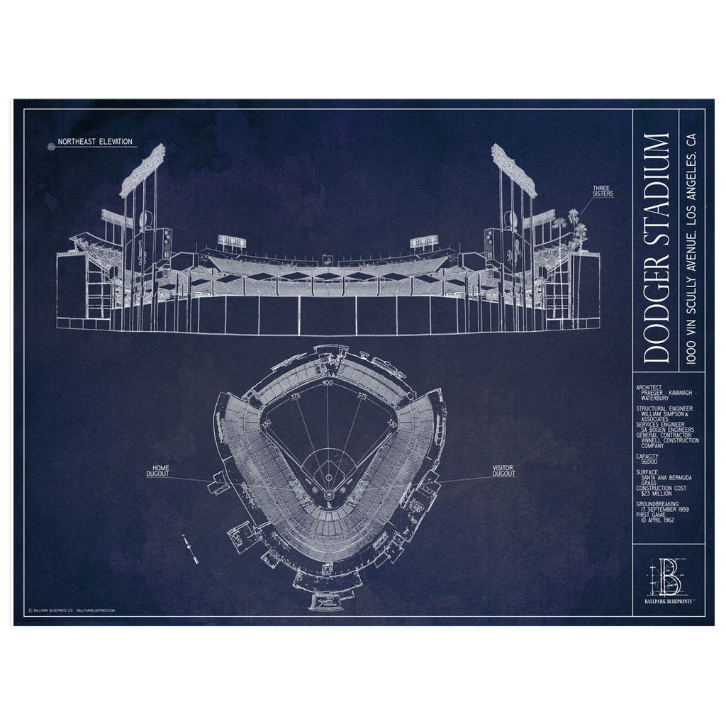 Dodger Stadium | Los Angeles Dodgers – Ballpark Blueprints