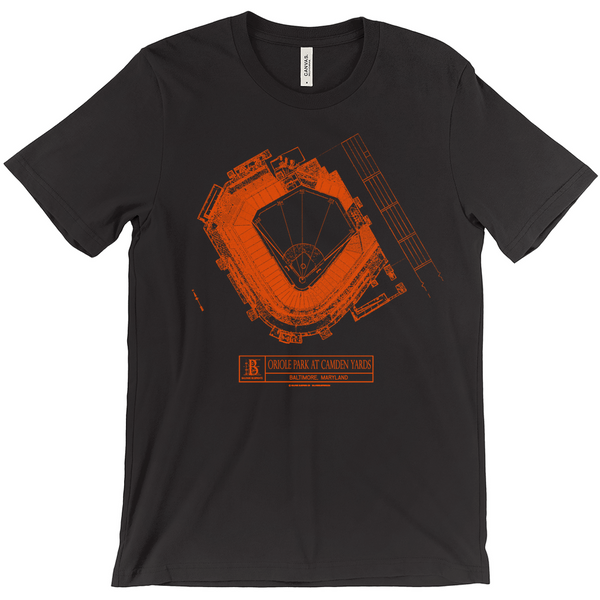 Baltimore Orioles - Camden Yards (Black) Team Colors T-Shirt