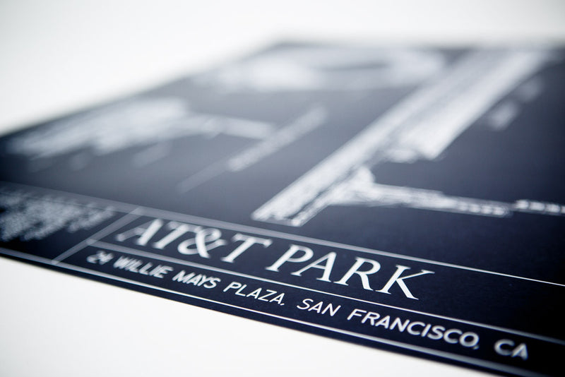 Our impeccably detailed Ballpark Blueprints showcases the San Francisco Giants home, AT&T park. 