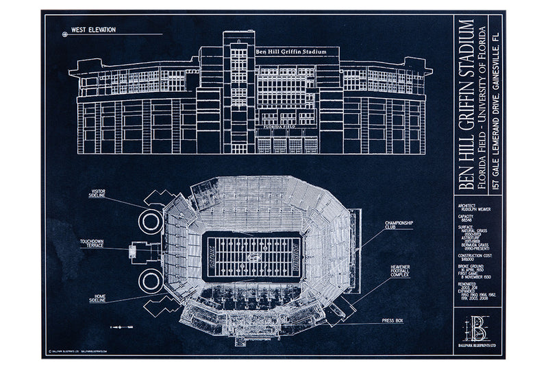 This unframed print of Ben Hill Griffin Stadium is a wonderful gift for the future U of F student. 