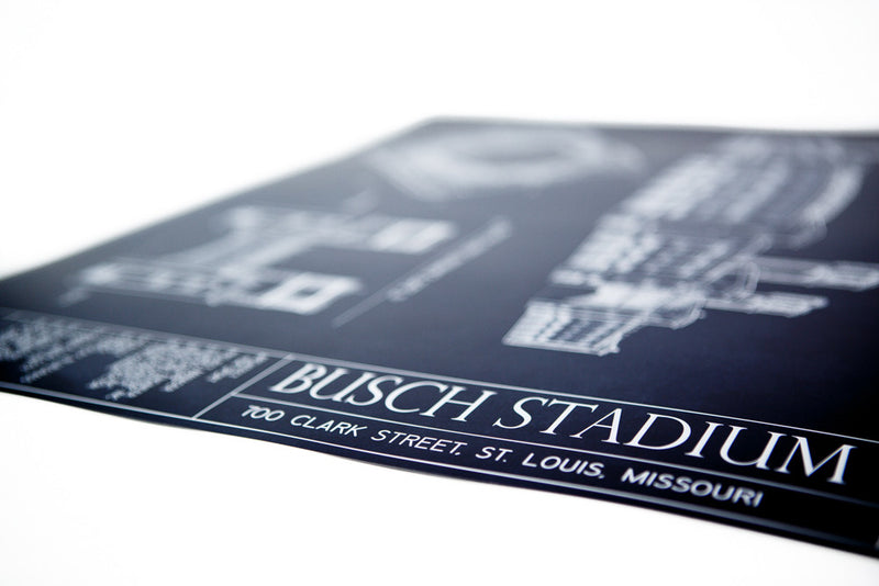 Our intricately detailed Ballpark Blueprints show off the beauty of Busch Stadium, home to the St. Louis Cardinals.