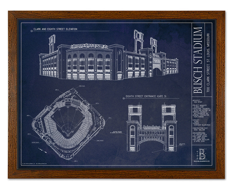 Framed Busch Stadium Greatest Moments St. Louis Cardinals Baseball 12x15  Photo Collage - Hall of Fame Sports Memorabilia