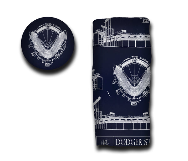 LA Dodgers - Dodger Stadium (White) Team Colors T-shirt – Ballpark  Blueprints