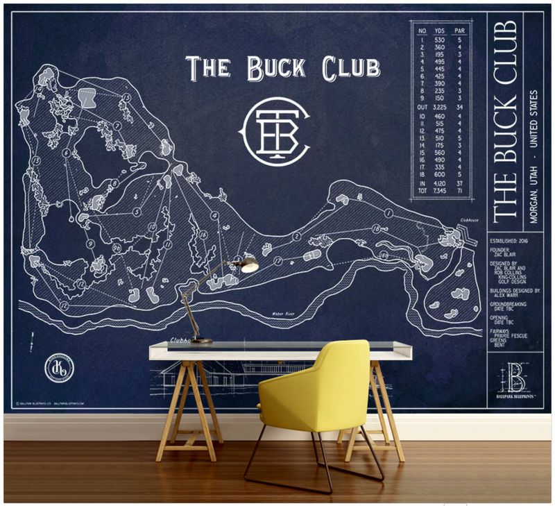 The Buck Club Wall Mural