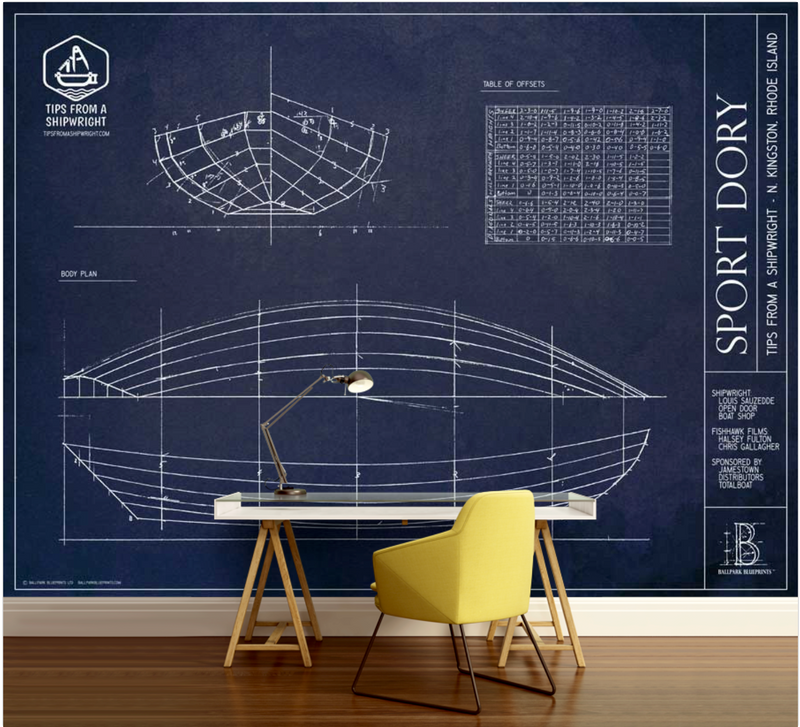 Tips From a Shipwright - Sport Dory Wall Mural