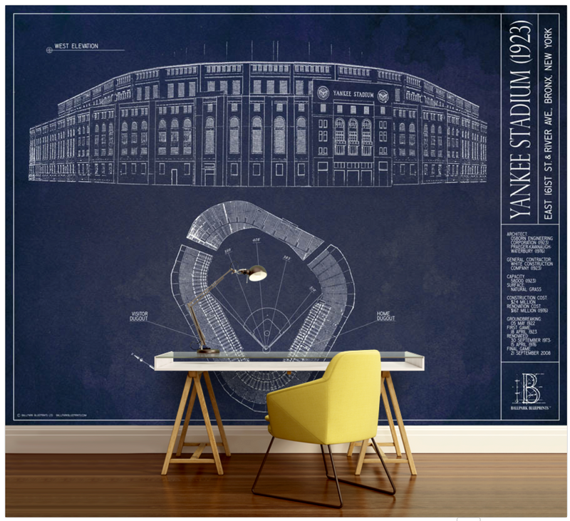 Old Yankee Stadium Wall Mural