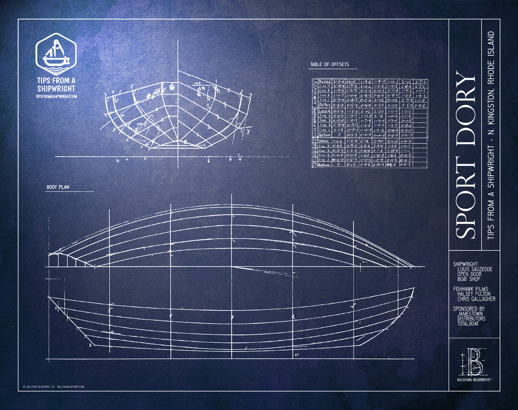Dory Design Tips from a Shipwright - Sport Dory Blueprint Plans – Ballpark Blueprints