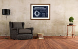 The perfect gift for any Yankee's fan, the ballpark blueprint of the Yankee Stadium is statement making. 