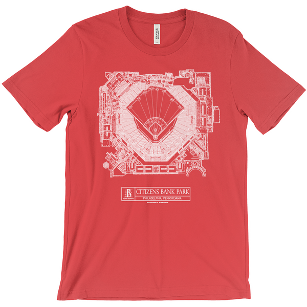 Philadelphia Phillies - Citizens Bank Park (Red) Team Colors T-shirt