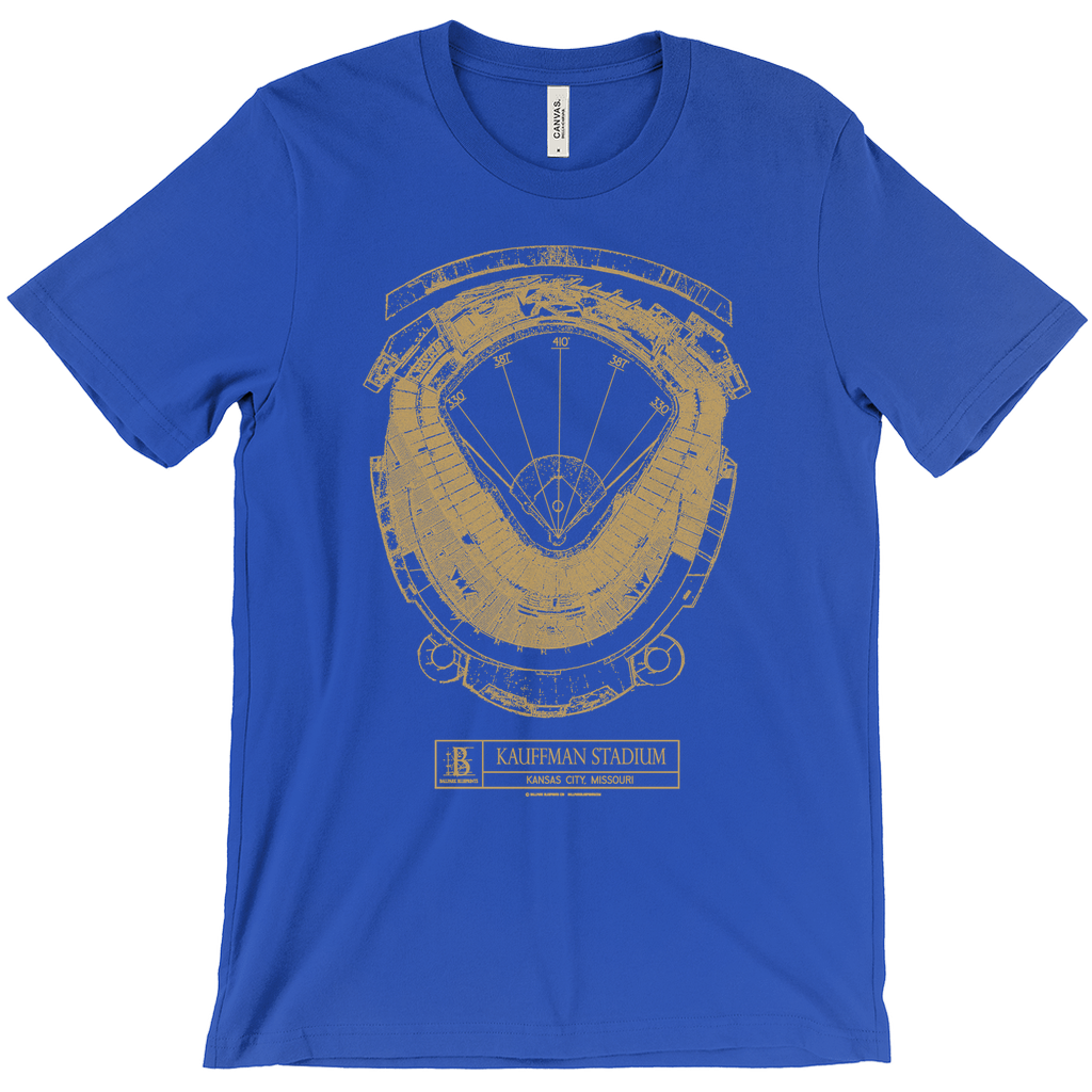 Kansas City Royals - Kauffman Stadium (Royal) Team Colors T-shirt ...