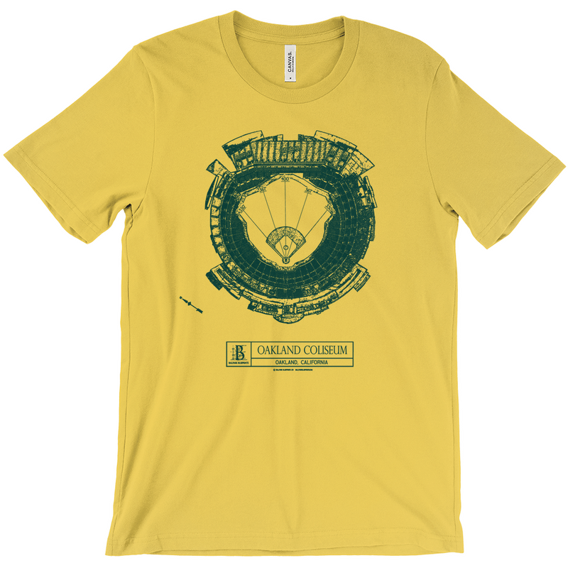 Oakland A's - Oakland Coliseum (Gold) Team Colors T-Shirt