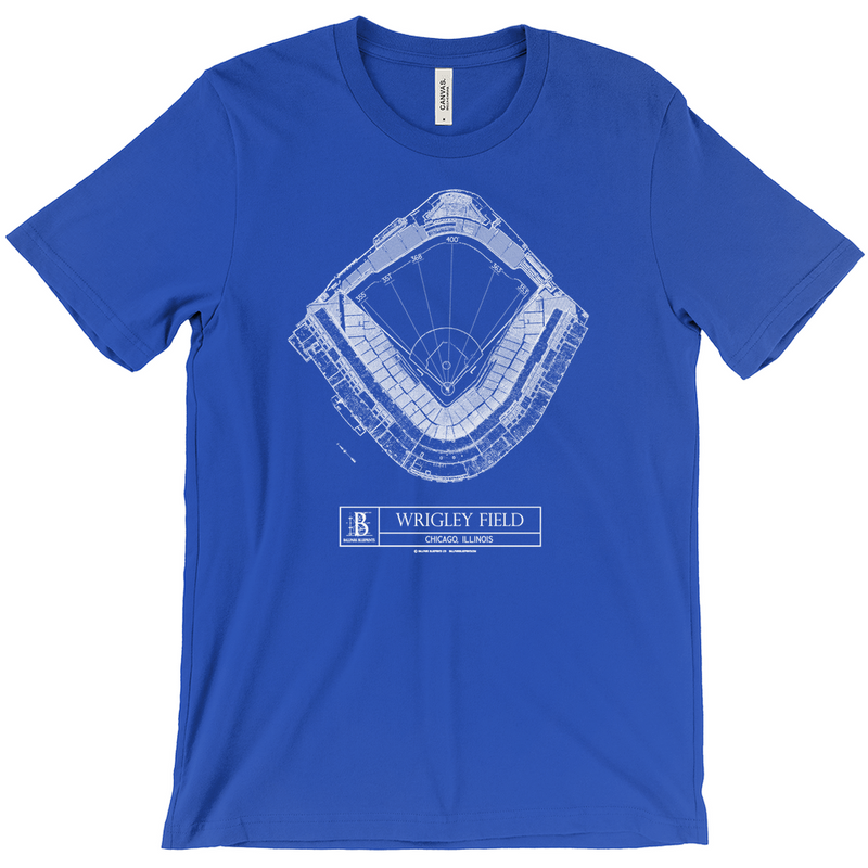 Chicago Cubs - Wrigley Field (Blue) Team Colors T-Shirts