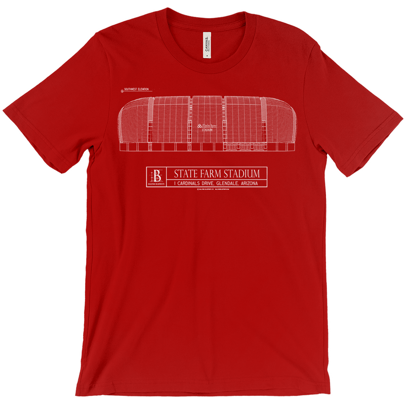 State Farm Stadium Unisex T-Shirts – Ballpark Blueprints