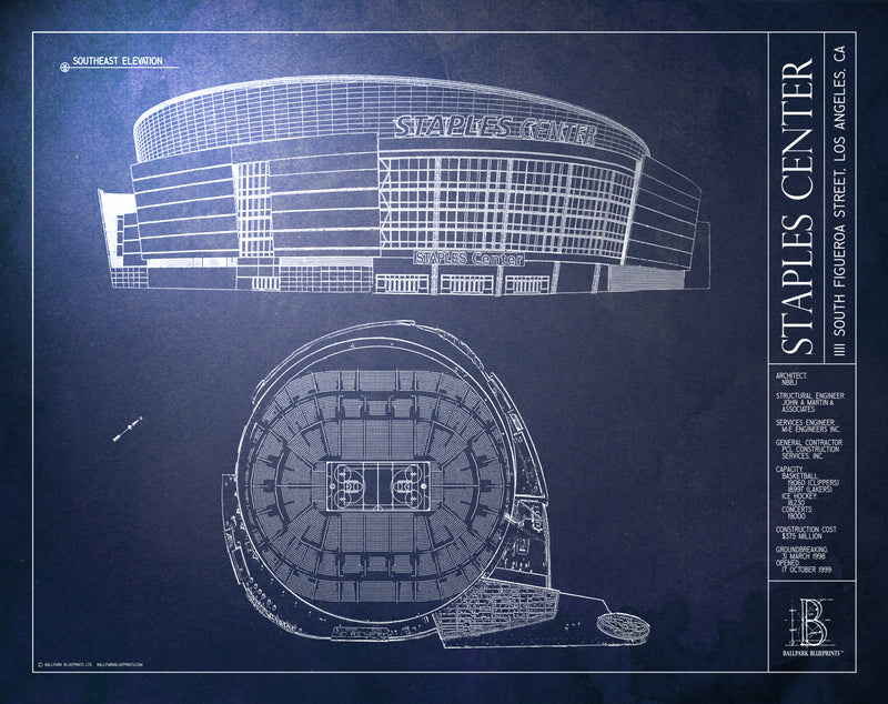 Los Angeles - Kings - Stadium Blueprint Company