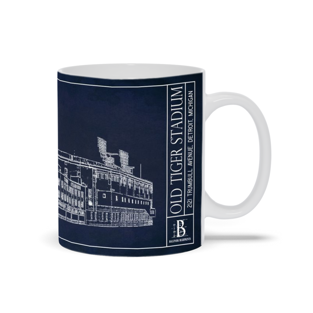 Old Tiger Stadium Ceramic Mug – Ballpark Blueprints