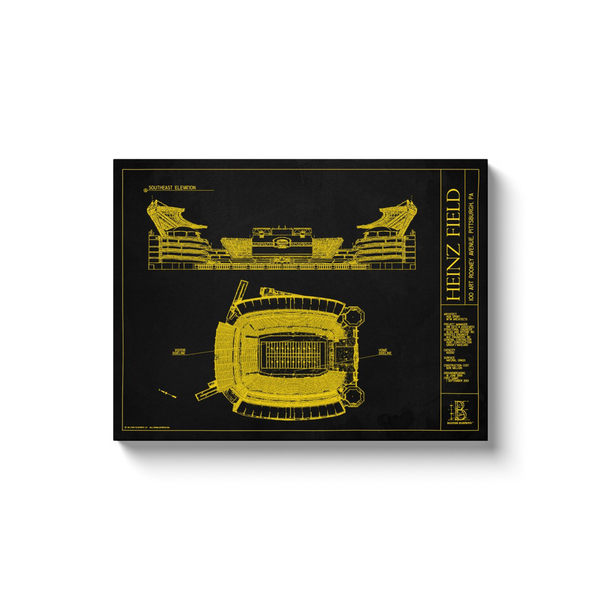 Pittsburgh Steelers - Heinz Field - Team Colors - 18x24" Canvas