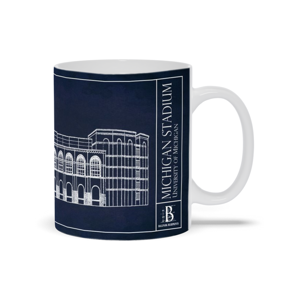 Michigan Stadium Ceramic Mug – Ballpark Blueprints