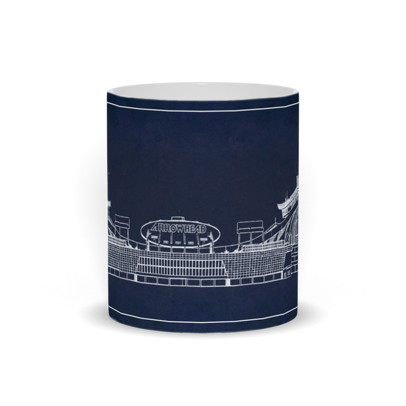 LA Dodger Stadium Subway Art Blueprint Ceramic Coffee MugVintage