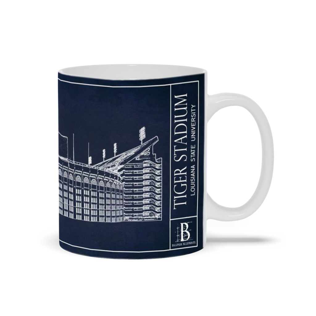 LSU Tiger Stadium Ceramic Mug – Ballpark Blueprints