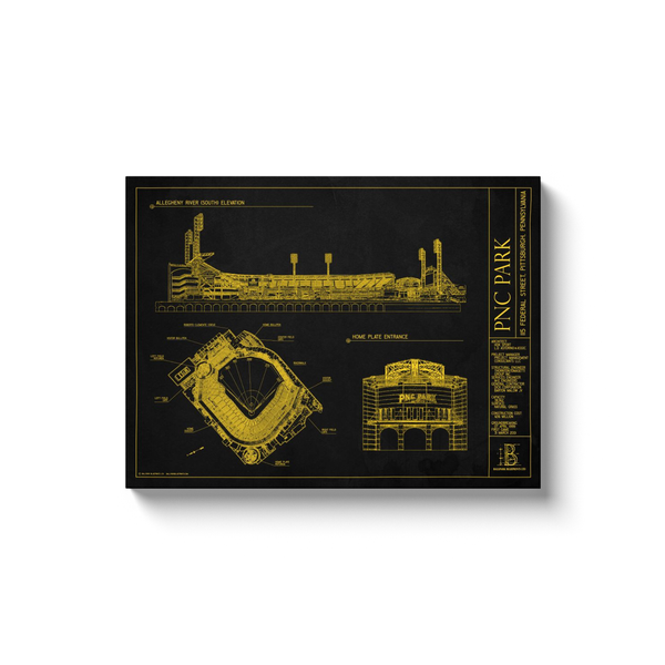 Pittsburgh Pirates - PNC Park - Team Colors - 18x24" Canvas