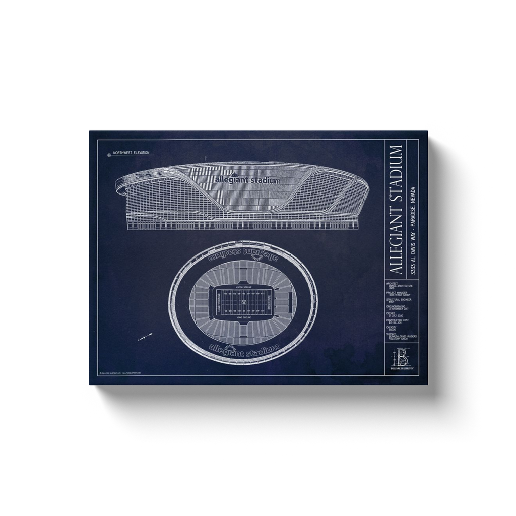 Allegiant Stadium Las Vegas Raiders Ballpark Blueprints