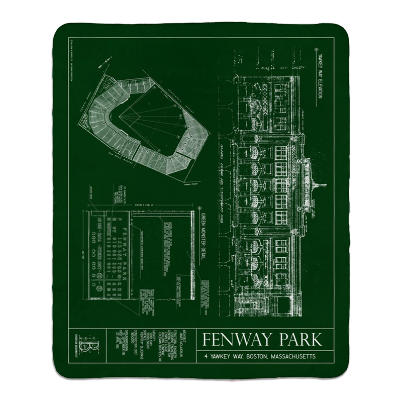 Fenway Park St Patricks Day Fleece Sherpa Blankets