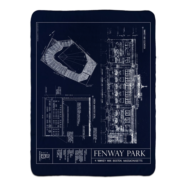 Fenway Park Fleece Sherpa Blankets