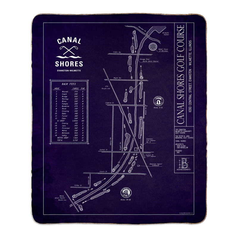 Canal Shores Fleece Sherpa Blanket - PURPLE!