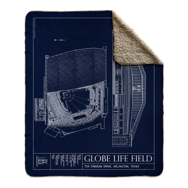 Globe Life Field - Texas Rangers Art Print - the Stadium Shoppe